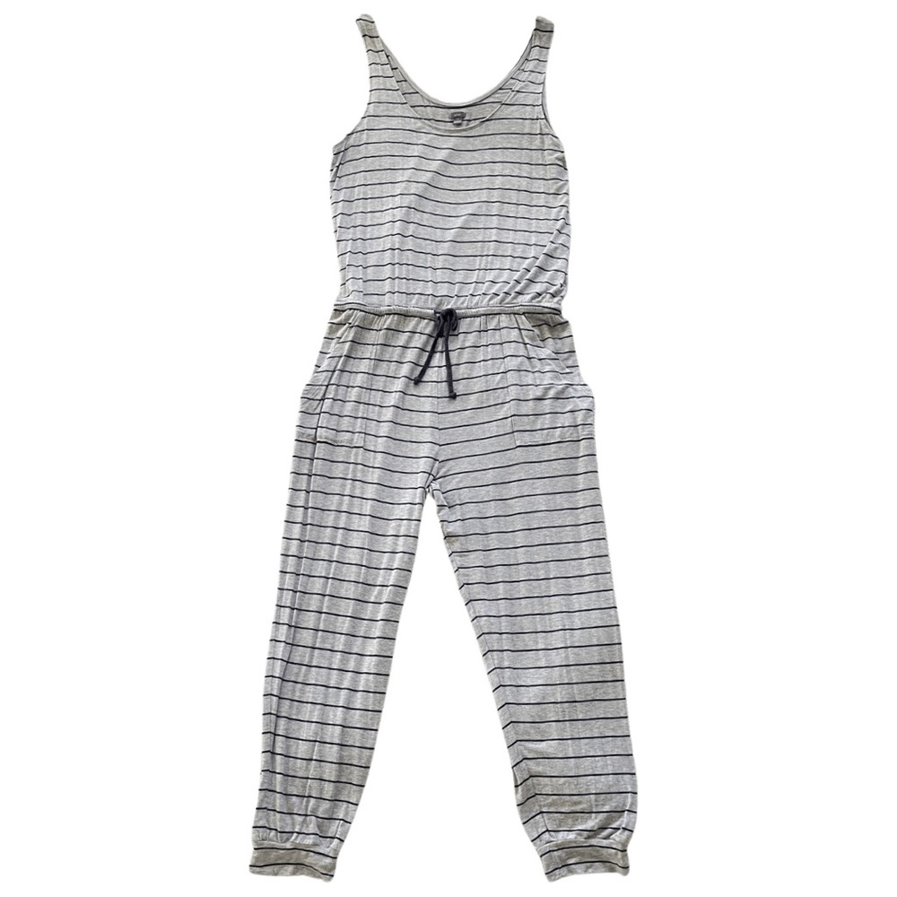 Aerie Gray and Navy Striped Jumper